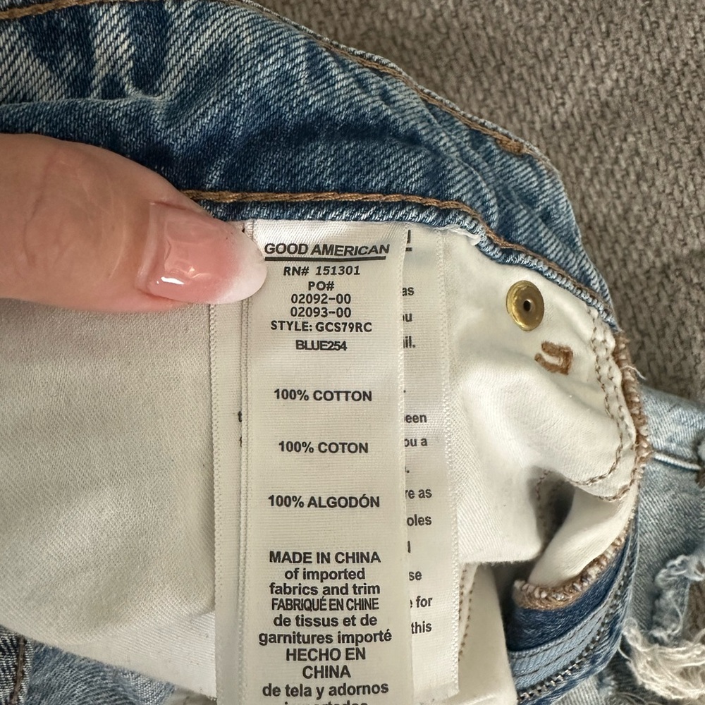 Good American Blue Denim Jeans Timeless Style
